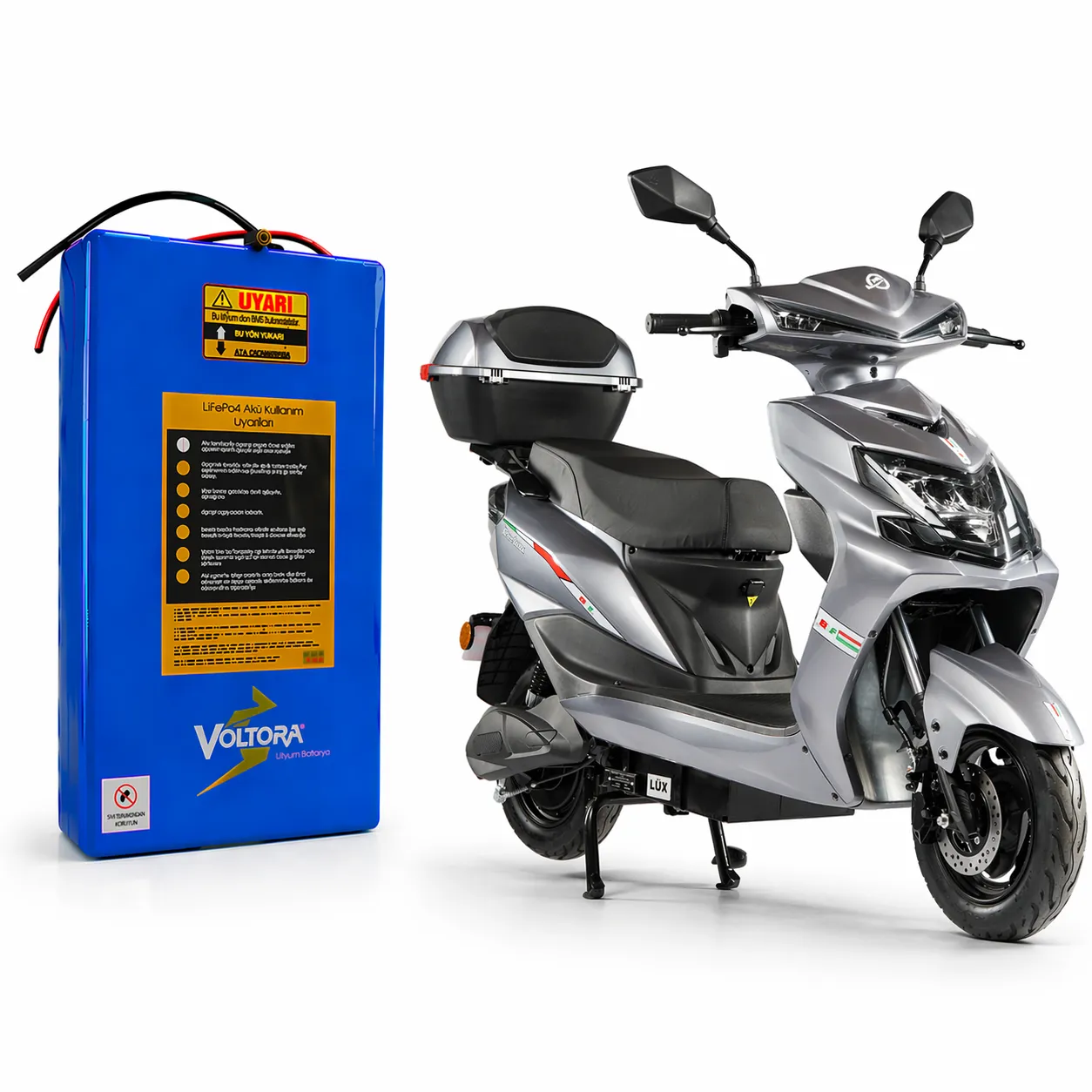 Motolux ALF PLUS Lifepo4 Smart Bluetooth Batarya 72 volt 18 amper Motolux alf plus lityum lifepo4 akü batarya