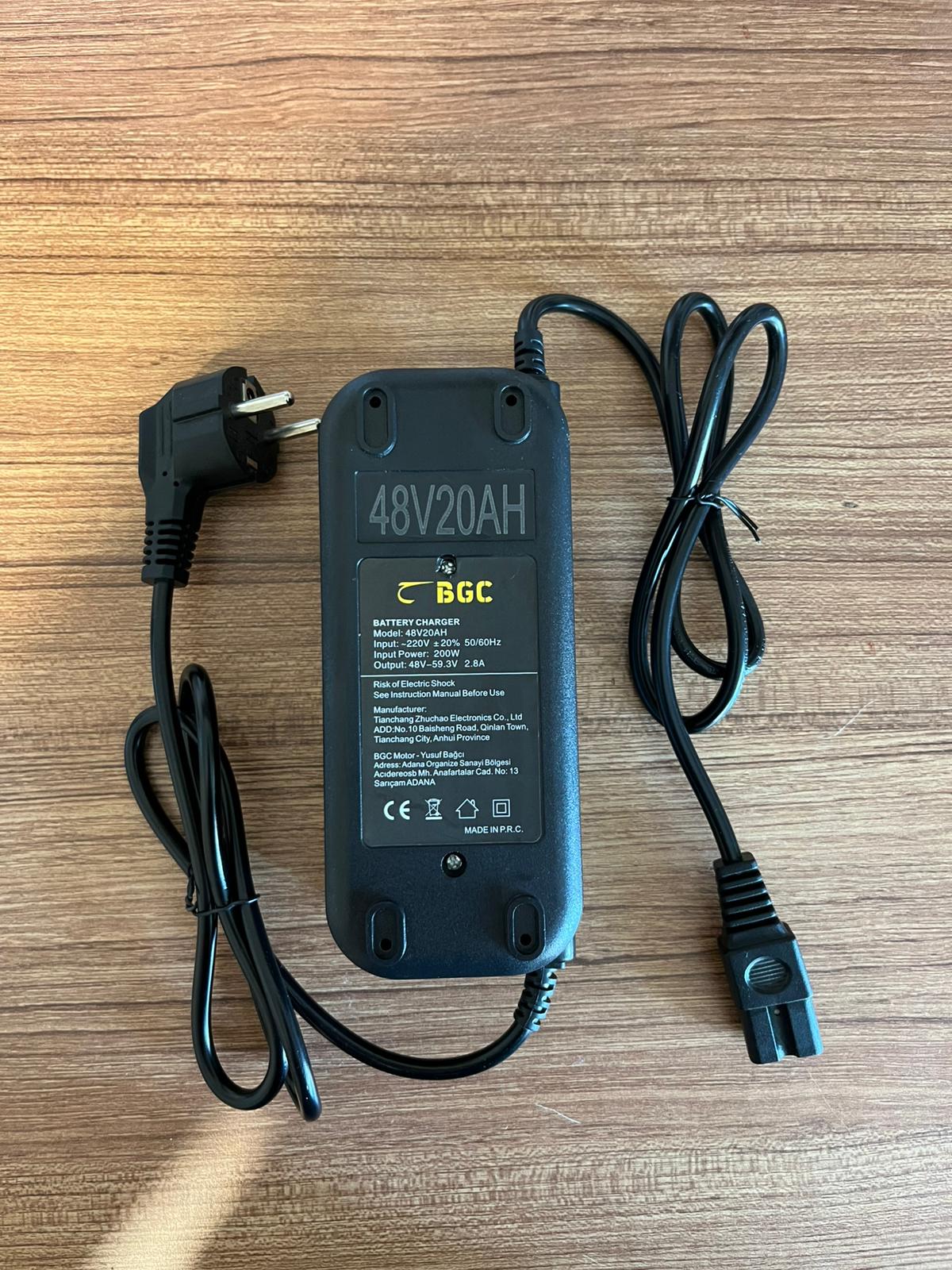 VSM Şarj Aleti 48 volt 20 amper 2.8a çıkışlı şarj cihazı (48 volt uyumlu) vsm şarj aleti 48 volt şarj aleti